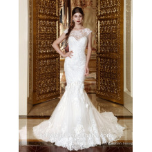 ZM16024 Lace Mermaid Tail Beaded Bodice Sweetheart Wedding Dress French Lace Bridal Dresses Sexy Bridal Gown